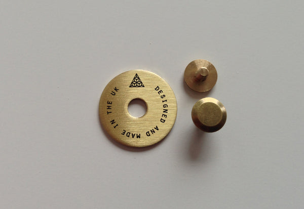 Brass Roundel and Screw Rivet replacement set | Azo Equipment